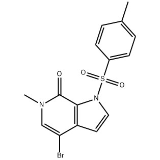 4-bromo-6-methyl-1-tosyl-1H-pyrrolo[2,3-c]pyridin{-7(6H)-one CAS No. :1445993-87-2
